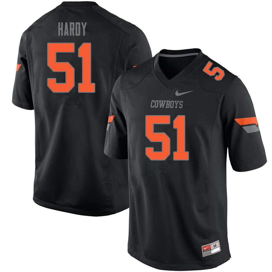 Men #51 Bo Hardy Oklahoma State Cowboys College Football Jerseys Sale-Black - Click Image to Close